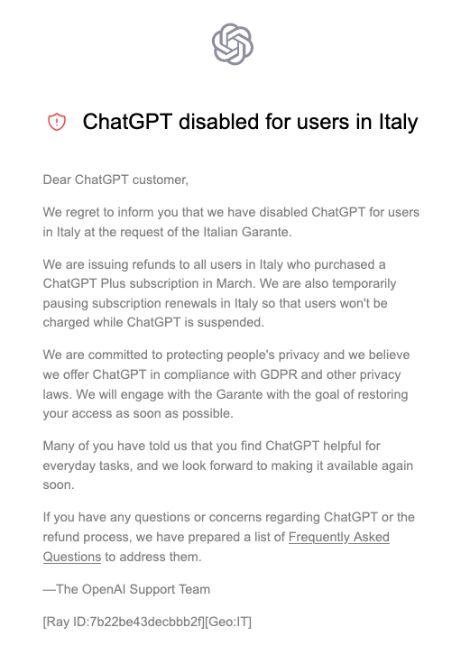 ChatGPT al bando: come aggirare il blocco e vivere felici